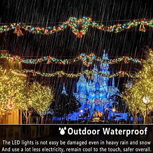 Christmas Lights Color Changing 1000 Led 403Ft String Lights Outdoor, Clear Wire String Light 11 Modes Remote For Xmas Tree Trunk Yard Porch Farmhouse Wedding Party Decorations Warm White To Multicolor #TOP4