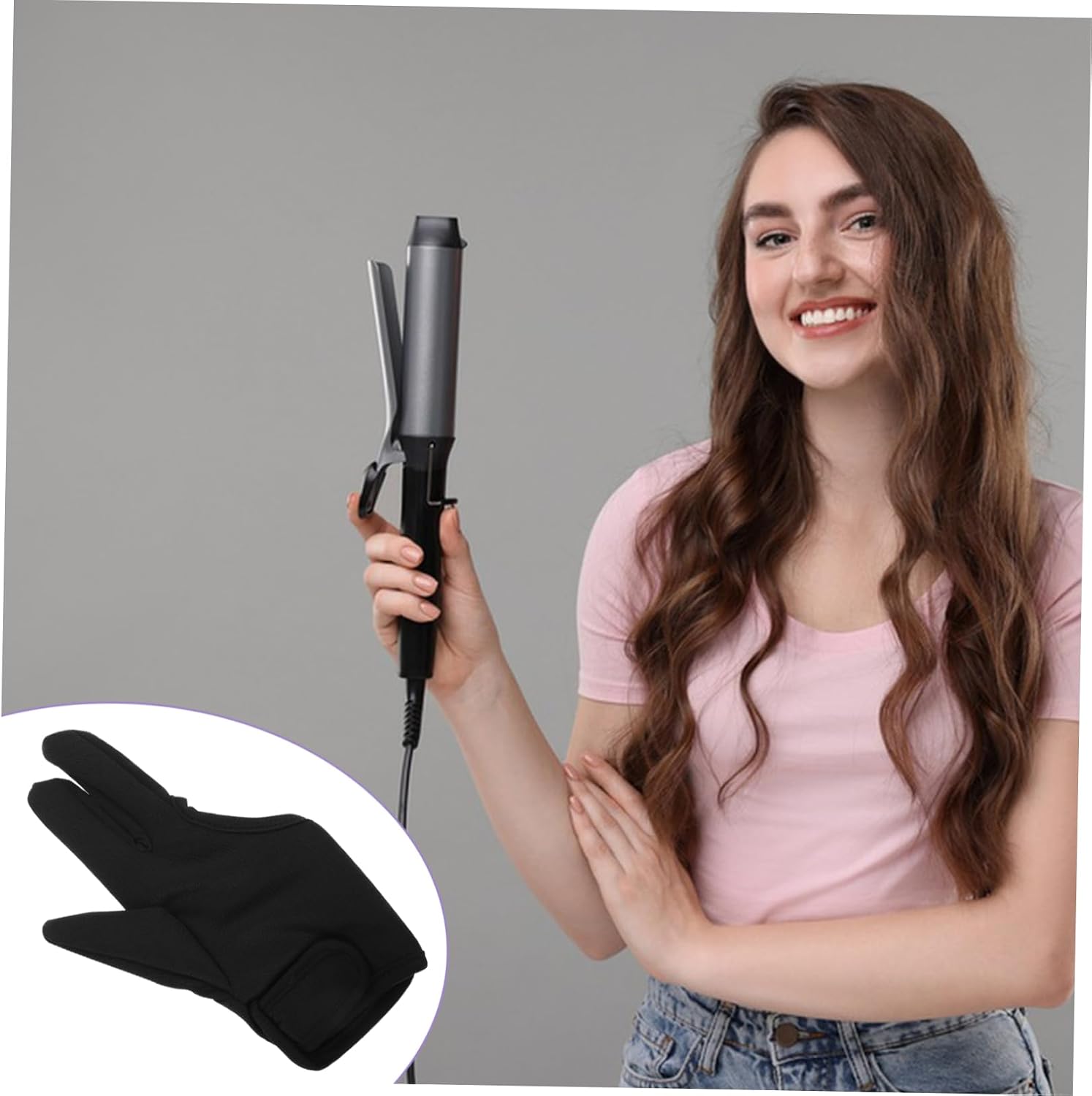 Curling Glove Small Hairdressing Gloves Finger Protector Heat Protection for Hair Styling Right Hand