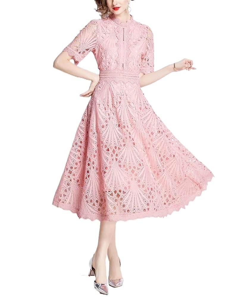 【新品M】LIMITED VINTAGE LACE DRESS Amazon.com: ChenTaiBB Vintage Lace Dress for Women - Casual
