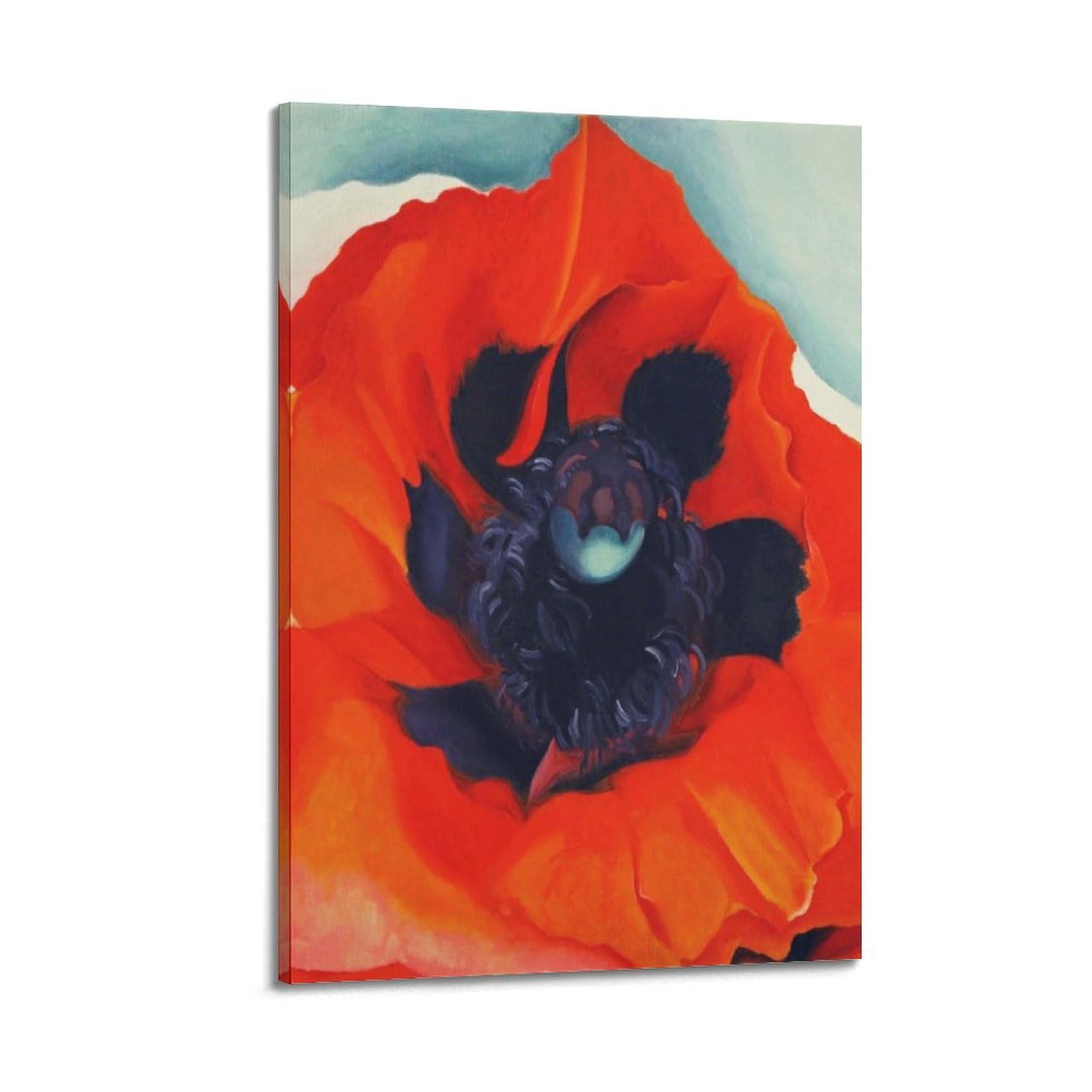 YMXSDIMDS Poppy by Georgia O'Keeffe Painting Art Posters Canvas Wall Art Picture Prints Hanging Photo Idea Decor Homes Artworks 12x18inch(30x45cm)