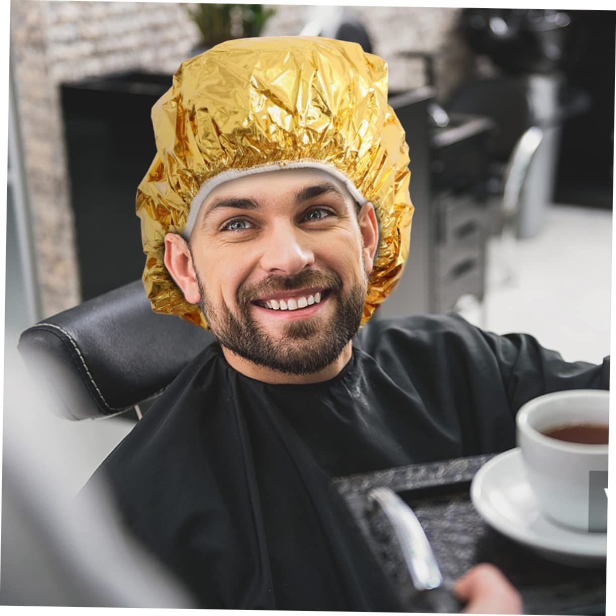 Hair Processing Cap 16Pcs Aluminum Foil for Deep Conditioning Coloring