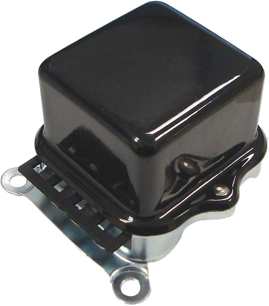 12-volt (4-Terminal) Voltage Regulator (Base Mount) Fits International Massey Allis Chalmers Minneapolis Moline White/Oliver Tractor