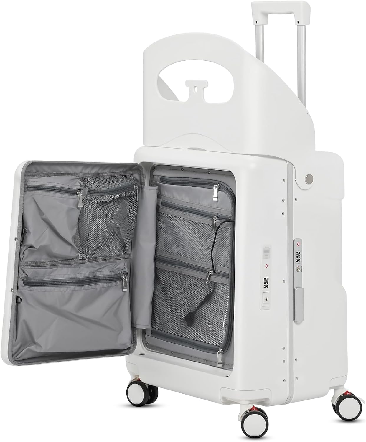 22″ Ride On Luggage with Seat for Kids & Adults, Lightweight