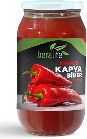 Beralife Kapya Biber P resi - 950Gr K rm z  Kapya Biber P resi