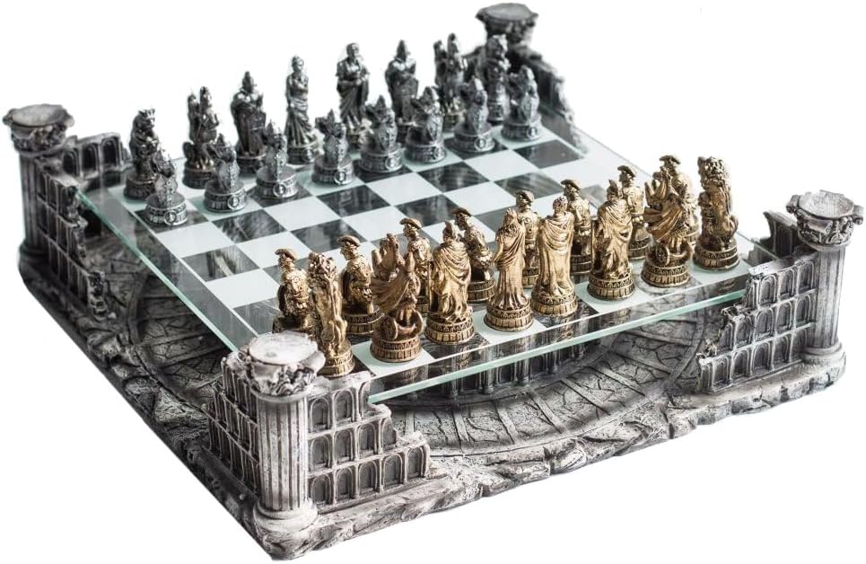 CHH Roman Gladiators 3D Chess Set Games
