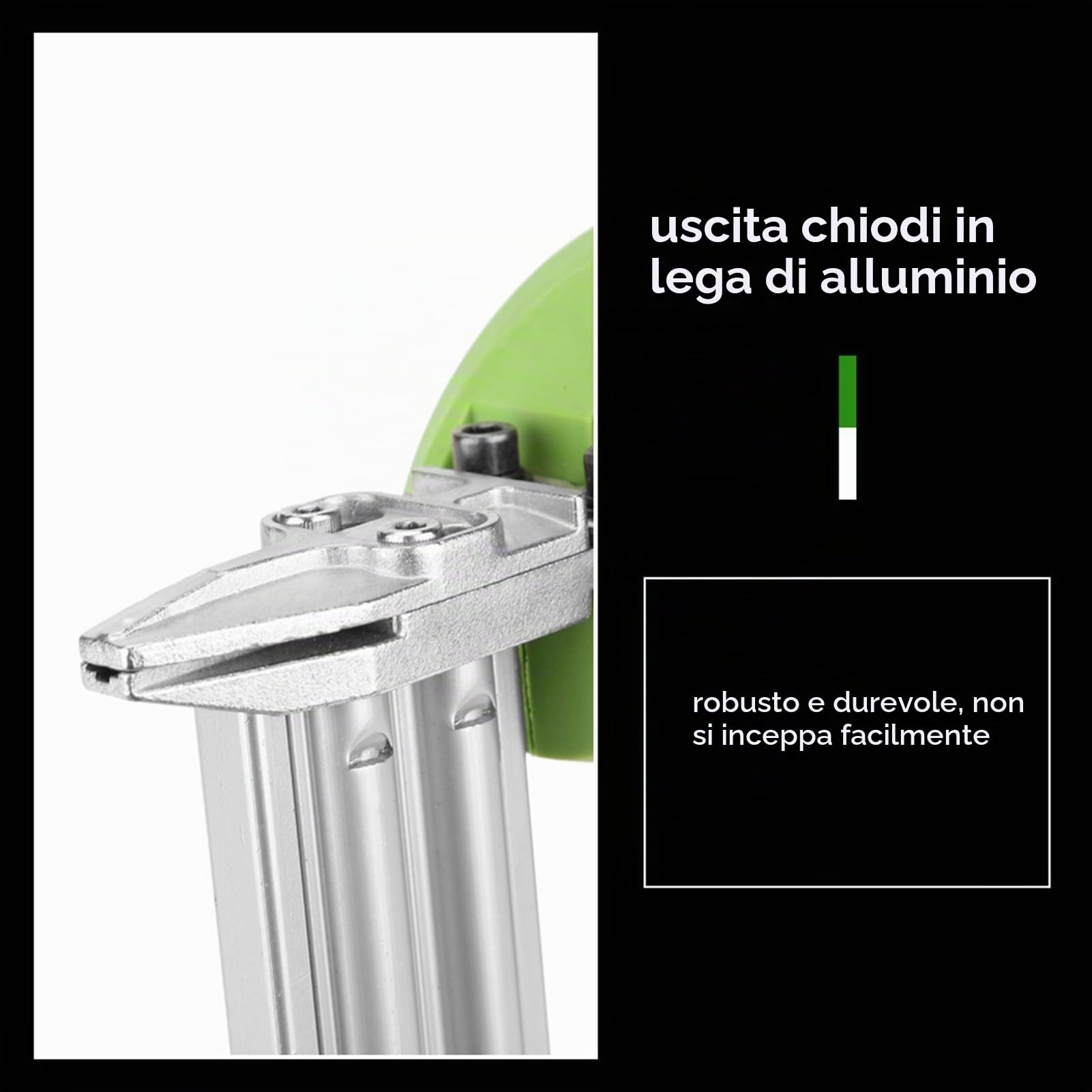 Pistola Sparachiodi Elettrica Banapoy, Professionale 1800W, Ergonomica con Capacità 100 Chiodi, Pinzatrice Elettrica Compatta per Lavorazione Legno