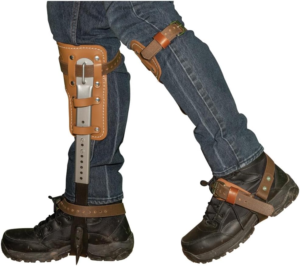 Klein Tools CN1986ARL Pole Climbers with 1-9/16-Inch Gaffs, Complete Set