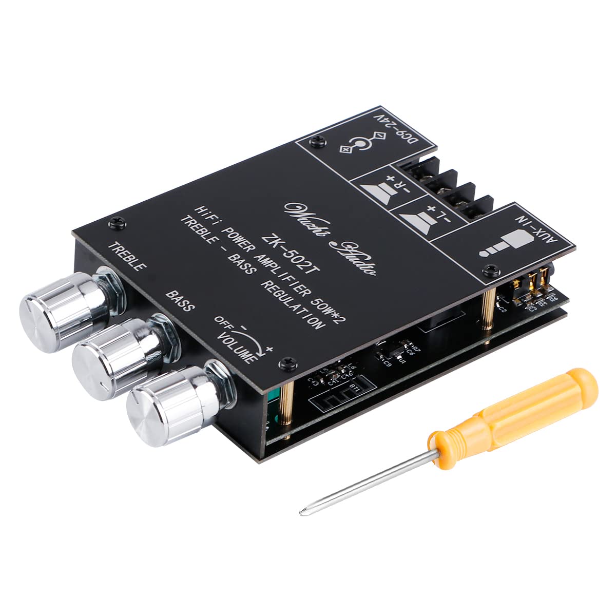 Modulo Bluetooth 4.0 BLE Ricevitore Stereo Wireless 7 Pin 3.3V/5V Per Amplificatore Fai Da Te Con LED
