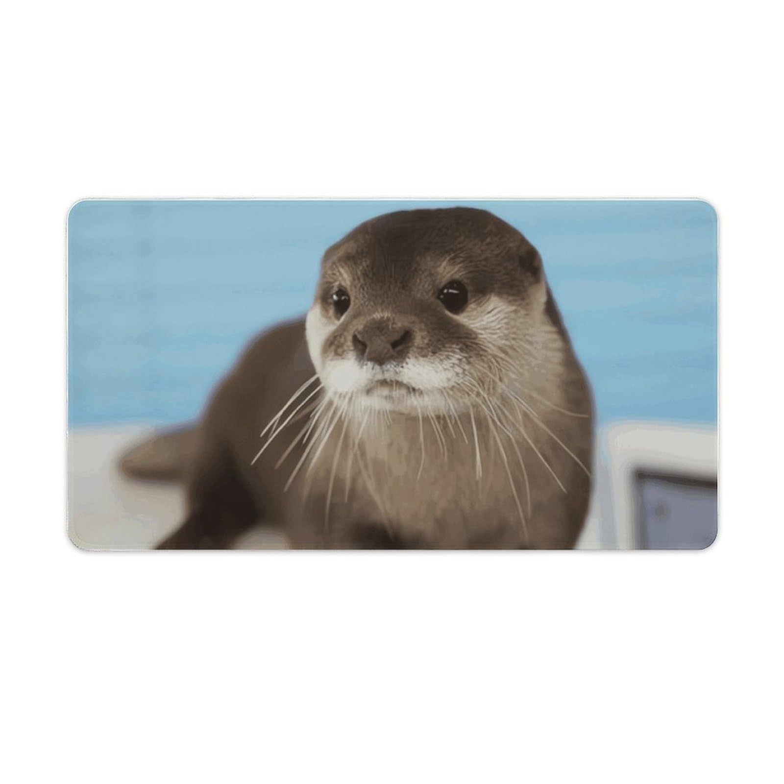 Tapis de souris grand format motif loutre pour bureau et maison - 8