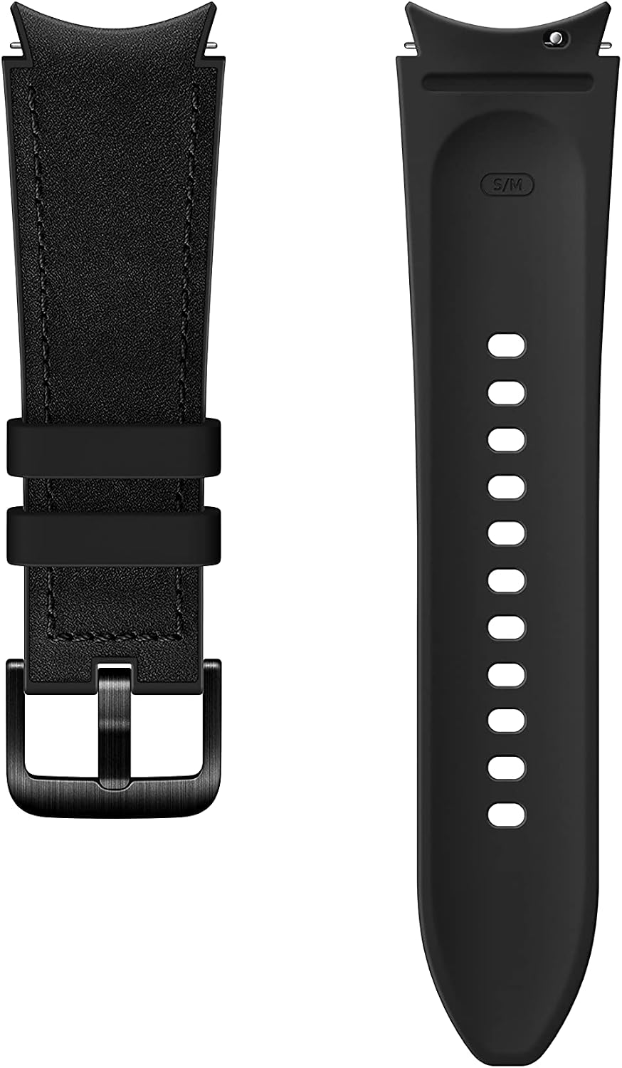 Samsung Watch Strap Hybrid Leather Band - Official Samsung Watch Strap - 20mm - M/L - Black - Image 5
