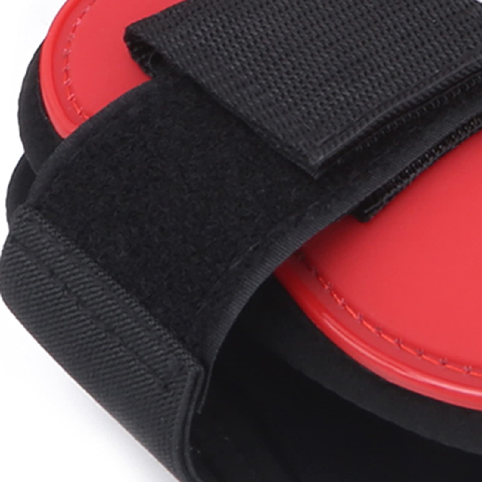 Paratendini per con Guscio Spesso in PU e Neoprene – Protezioni Sicure e Antiscivolo per Le Gambe per Saltare e Cavalcare – Rosso