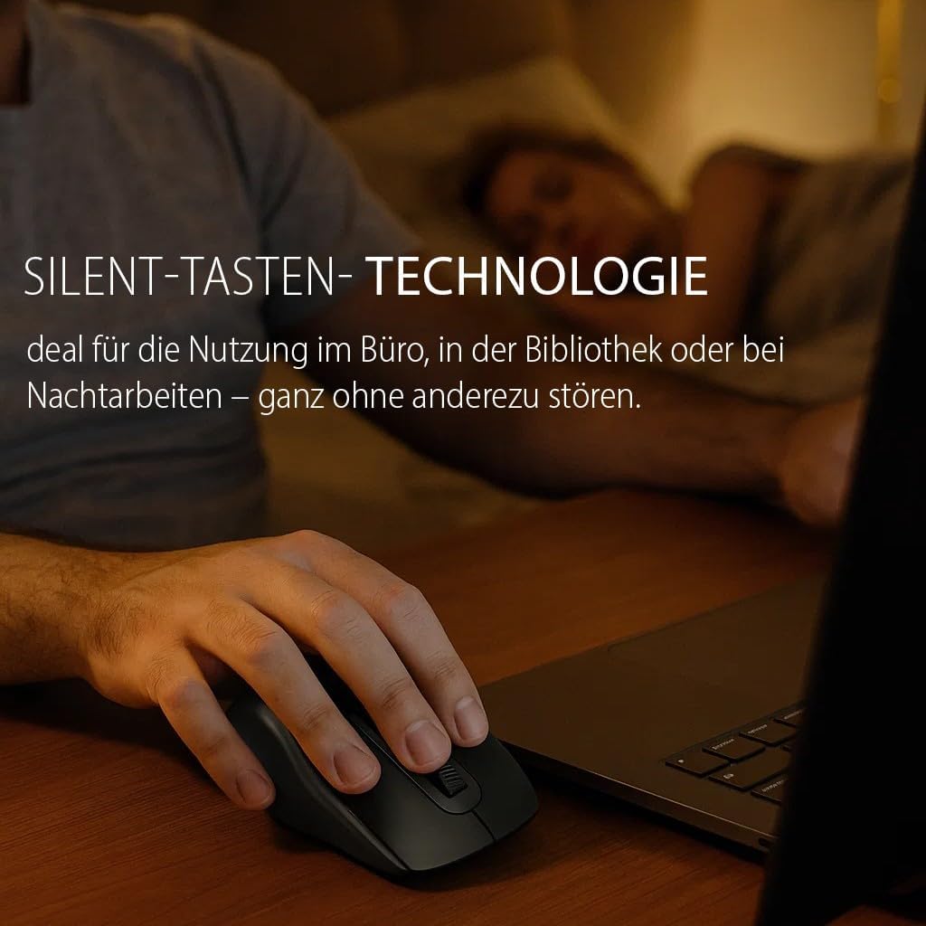 İnca wireless mouse | IWM-553S | 2.4G mouse, 3-mode connection (BT1 5.0 BT2 5.0 & 2.4G) rechargeable battery ergonomic design, silent click | Adjustable DPI (800/1200/1600) for Laptop, Windows