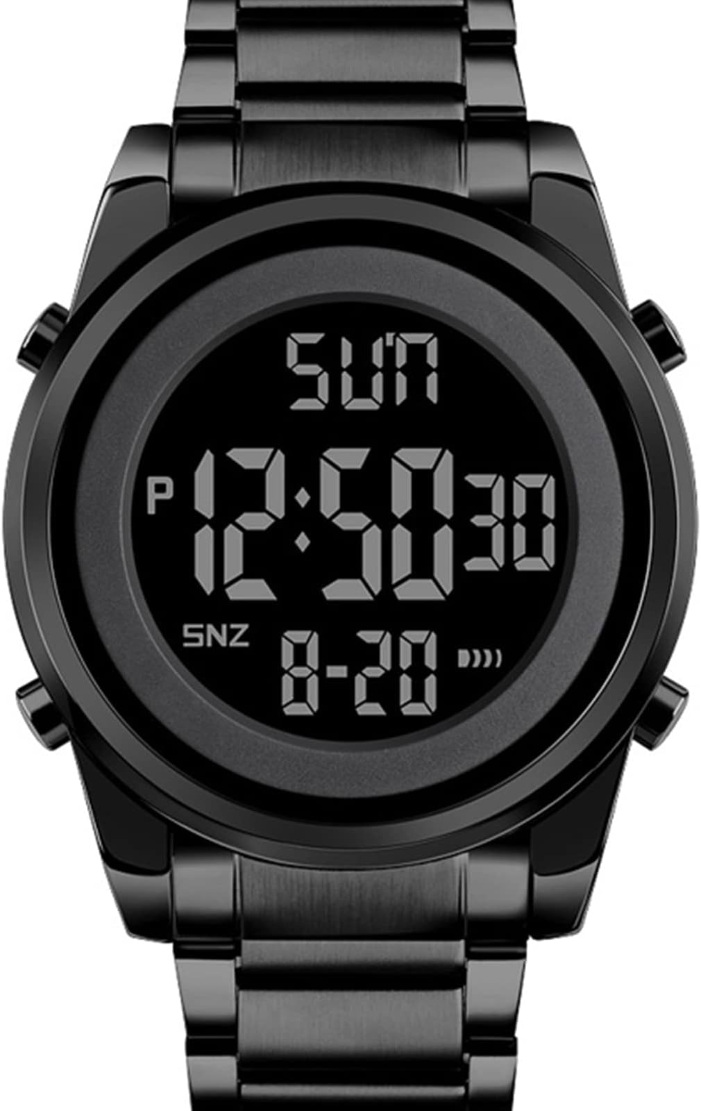 Skmei Men's Watches Women Unisex Digital Watch Fashion Sports Stainless Steel Waterproof Wristwatch Fashion Luxury