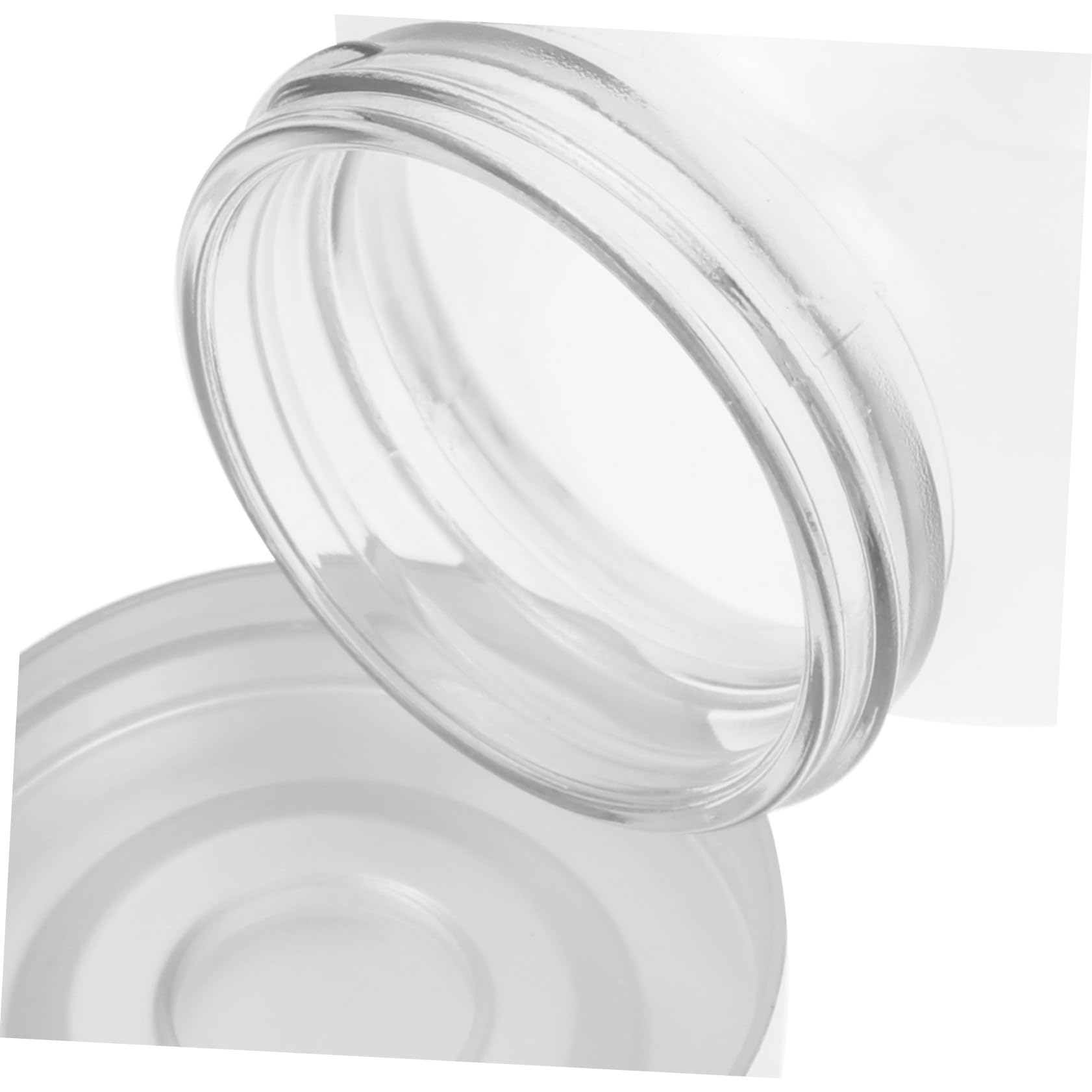 Garneck 10 Kleiner Glas Bonbongläser 180ml mit Deckel aus Glas und Pp | Dickwandige Ausführung, Transparente Vorratsbehälter für Bastelprojekte und Kinderarbeiten