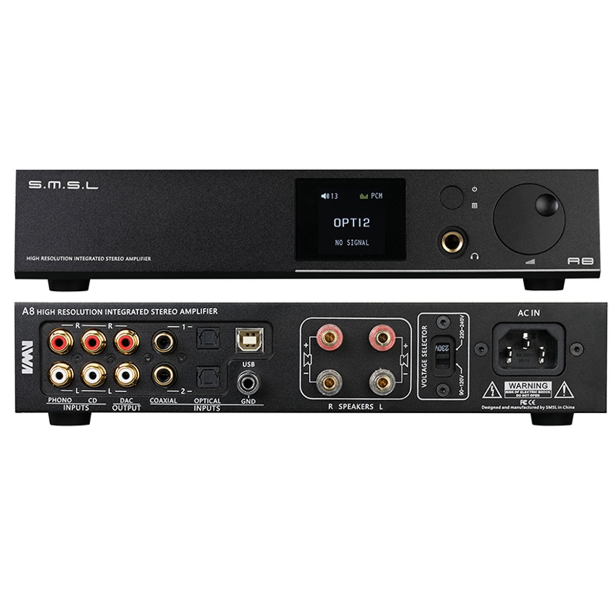 Amazon.com: SMSL A8 HiFi XMOS 125Wx2 DAC Headphone Amplifier Audio