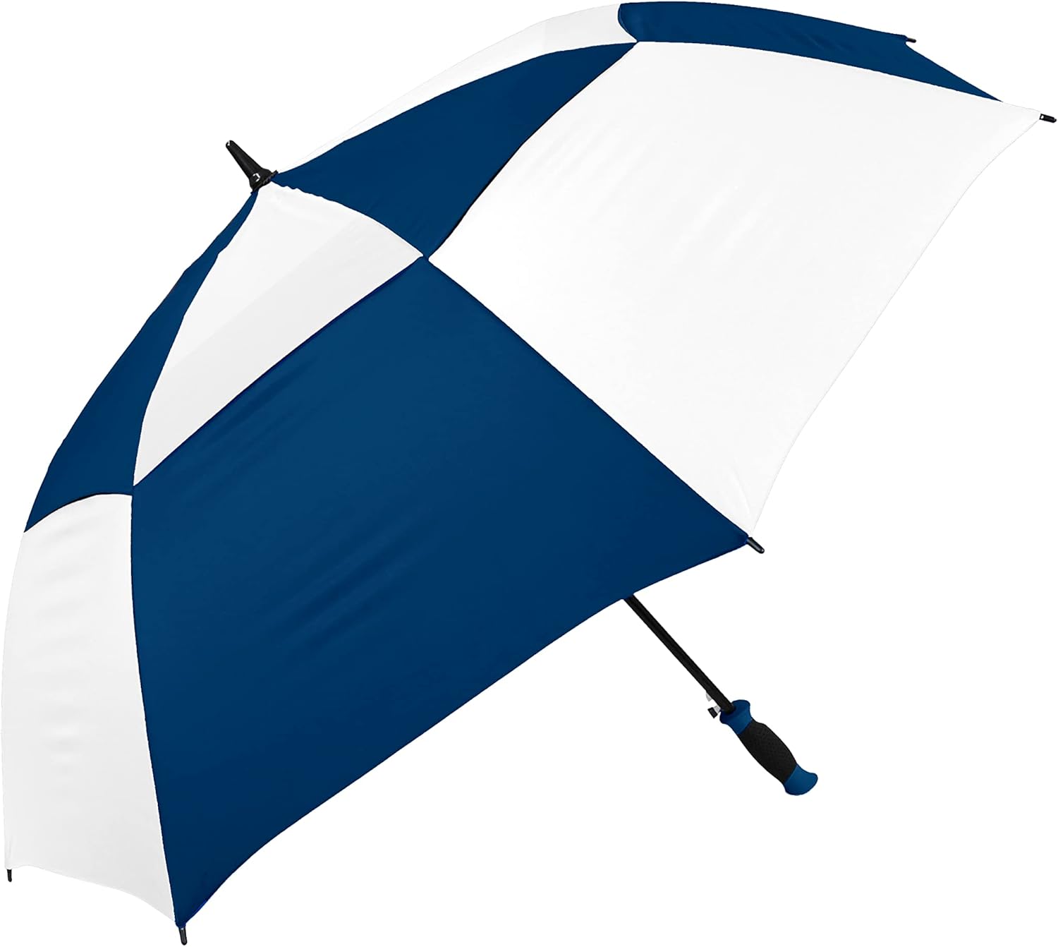 The Checkerboard 62" Vented Large Oversize Auto Open Windproof Golf Umbrella for Rain, Strong Fiberglass Ribs Waterproof Portable Golfing, Heavy Duty Umbrella for Men & Women