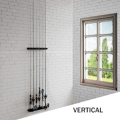 Miniatura 6 de Dr.Fish Soporte para caña de pescar, vertical, horizontal, pared, montaje en techo, garaje