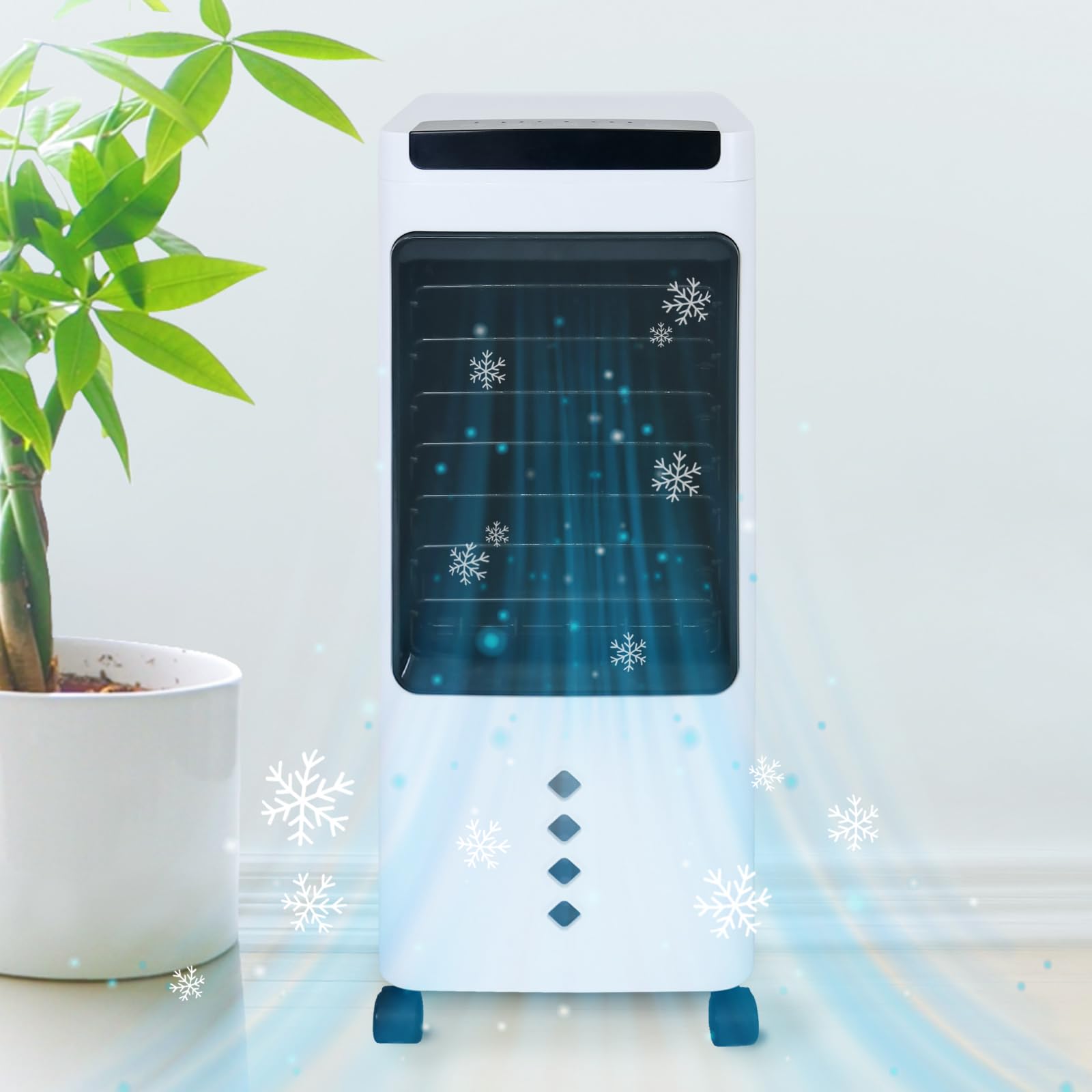 Amazon | 【コンパクト、でも涼しい。】 冷風機 冷風扇 小型 5L