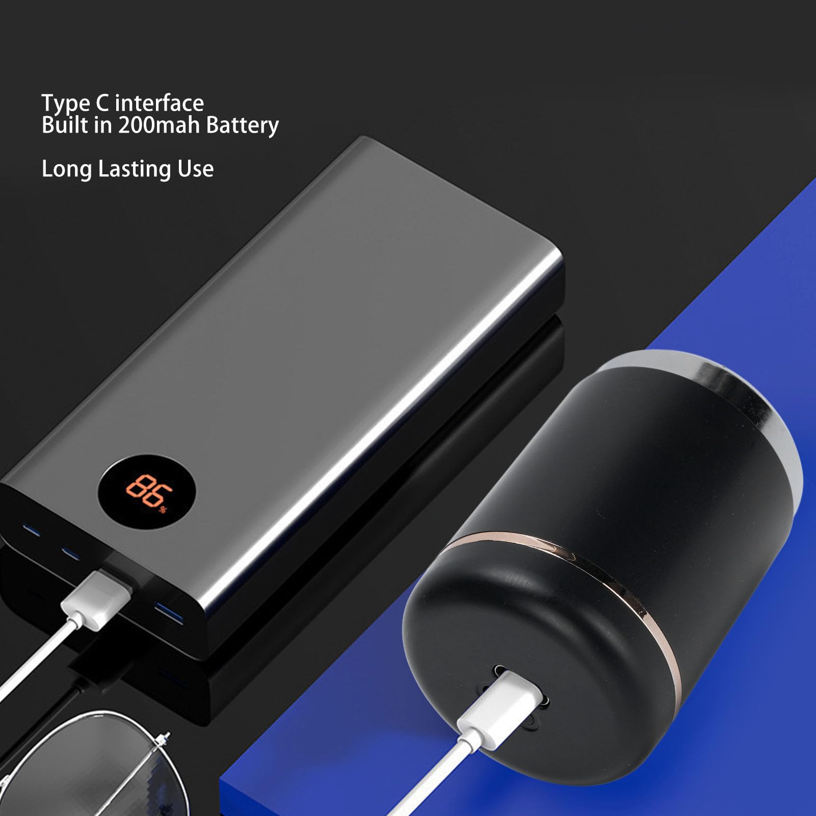 Mini Electric Trimmer, Portable Beard Trimmer, USB Rechargeable, Trimmer for Home, Travel, Suitable for Car Use