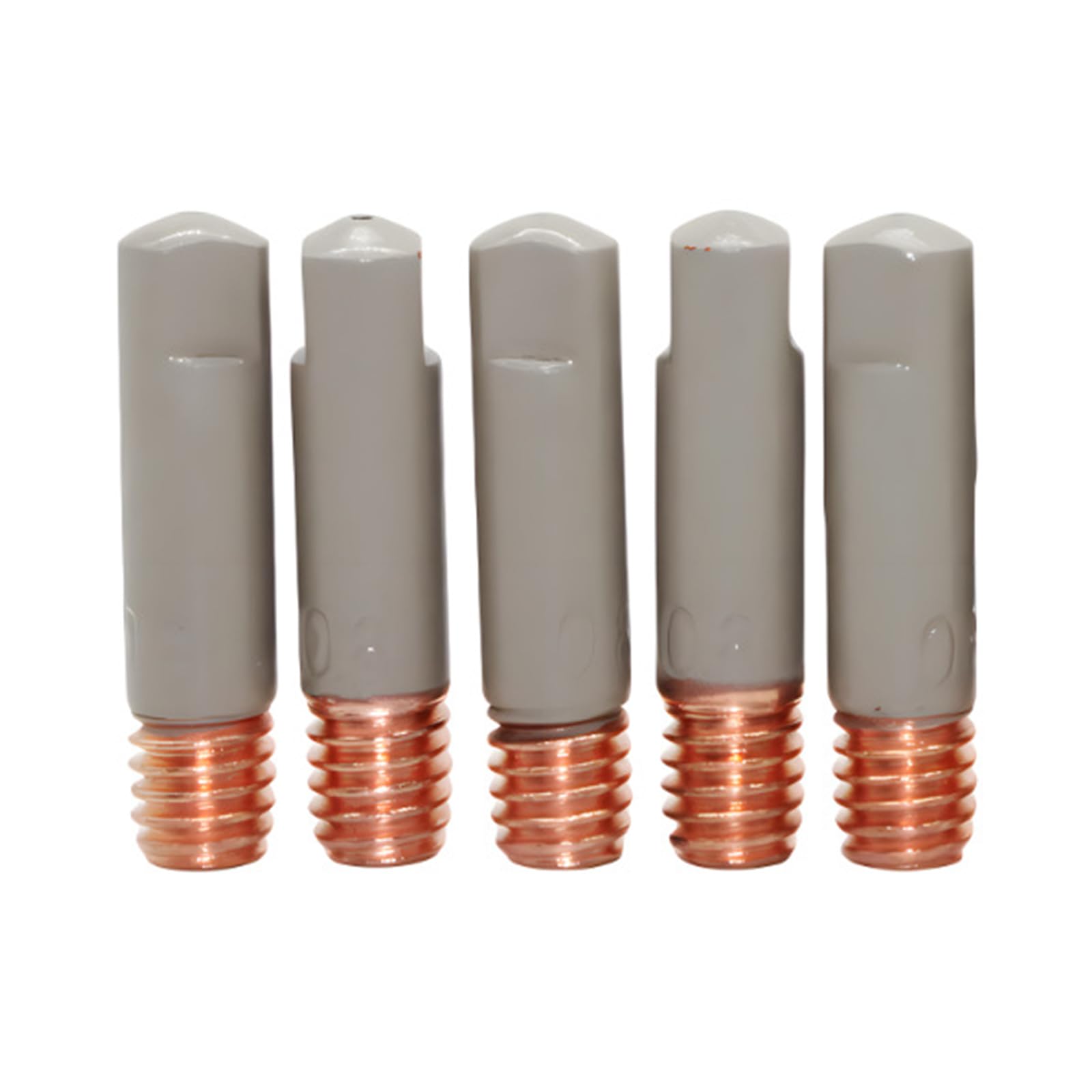 SZYDD 5pcs 25mm Length Conductives Nozzle Suitable for Spots Welding with Extended Lifespans Improved Control in Welding Tasks Coated Contact tip