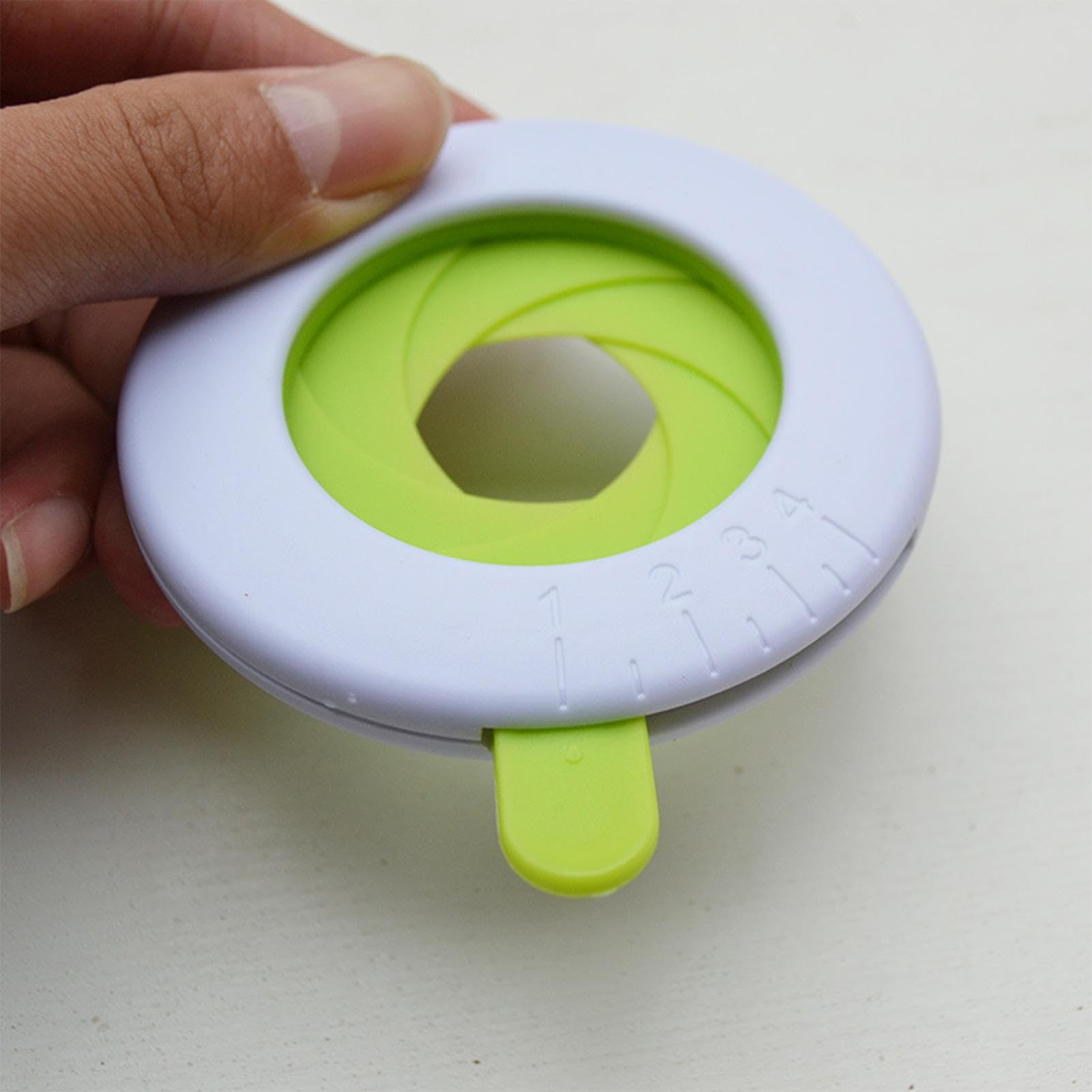 Herramienta de medición de pasta, dispositivo de medición de espaguetis ajustable de 7,8 cm, herramientas de medición eficientes para 1-4 porciones de pasta, dispositivos de control de porciones de