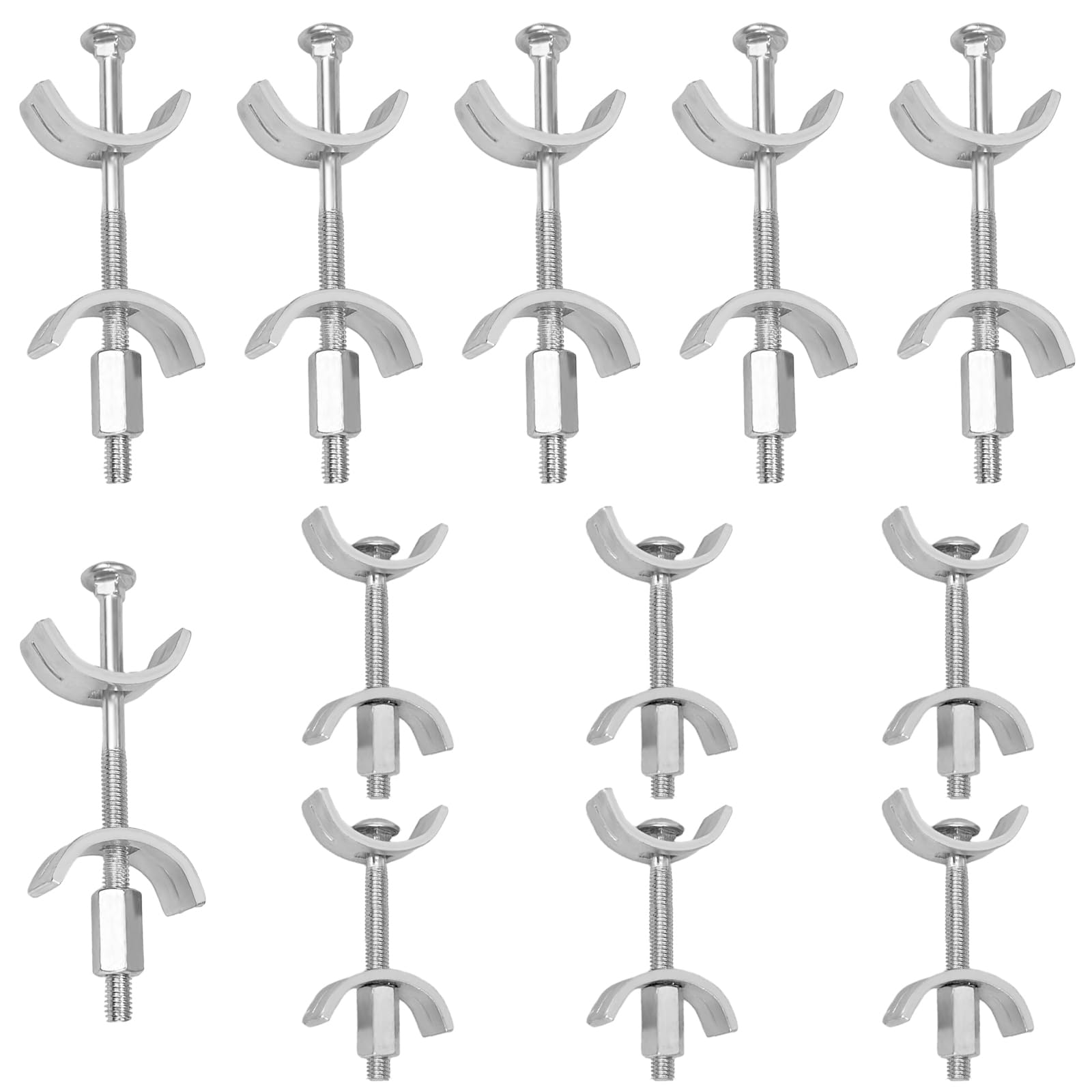 12 Piezas de Conectores para Encimeras de Cocina, Muebles, Accesorios para Mostradores de Bar (65 mm, 100 mm)