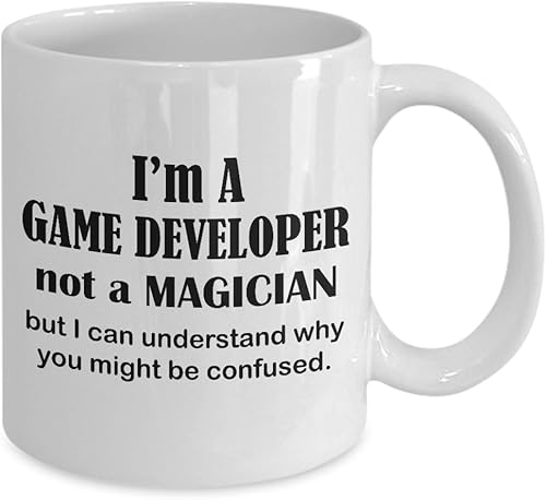 Miniatura 2 de Regalos para diseñador de videojuegos – taza de café magiciana – taza de té divertida y bonita para regalar una idea de recompensa motivadora,