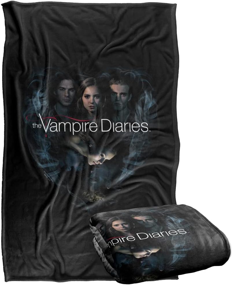 Vampire Diaries Hearts Desire Silky Touch Super Soft Throw Blanket 36" x 58",Hearts Desire