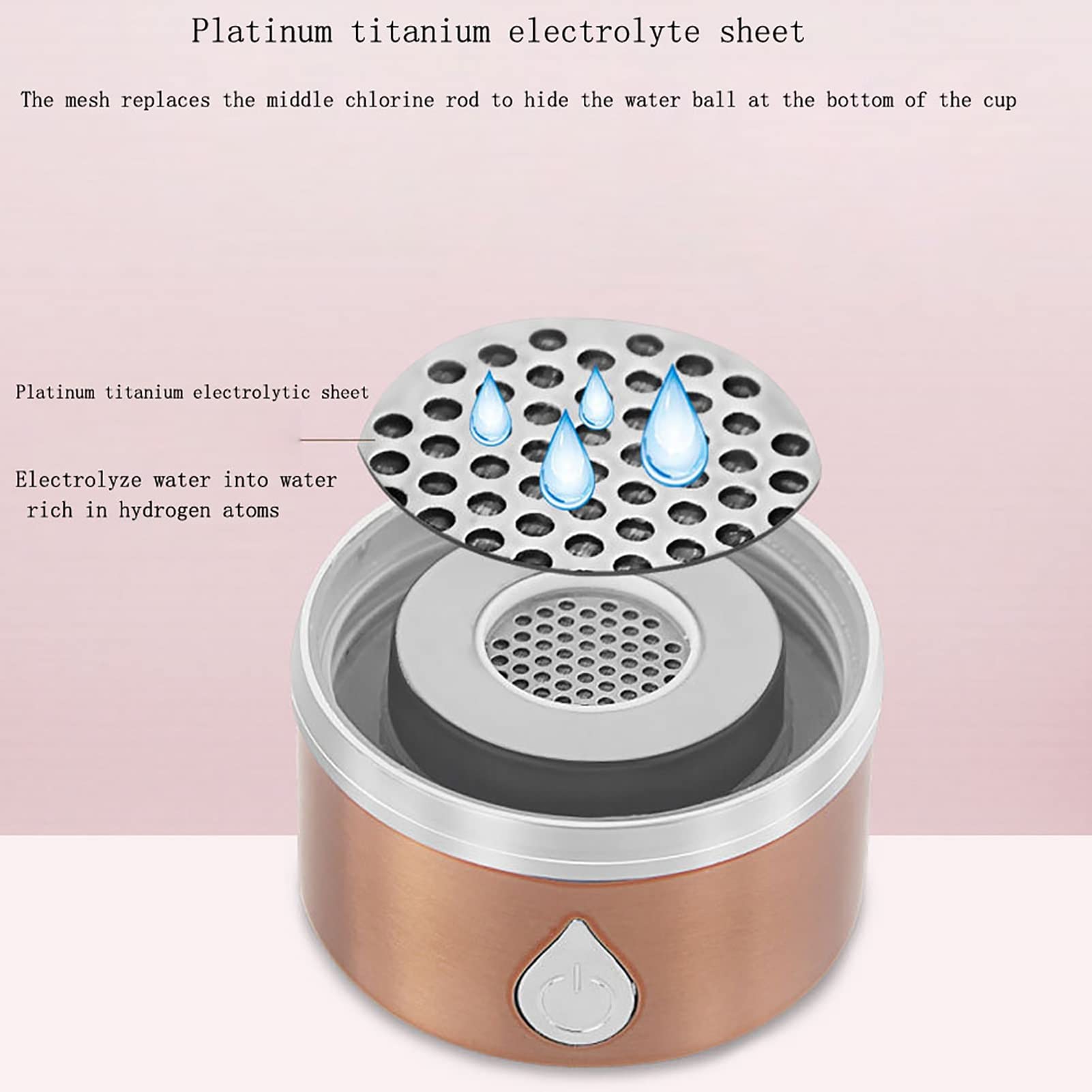 PAHION Botella De Agua Hidrogenada Máquina Fabricante Ionizador Generador De Agua Alcalina Hidrogenada con Membrana con Tecnología SPE A Produce hasta 1200-1500 PPB 420 Ml