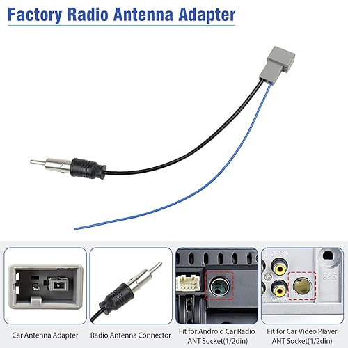 Miniatura 4 de Jayubien Adaptador de antena de arnés de cable de radio de 17 pines compatible con Honda Civic CRV Odyssey Odyssey Acura Legend RL TL MDX conector