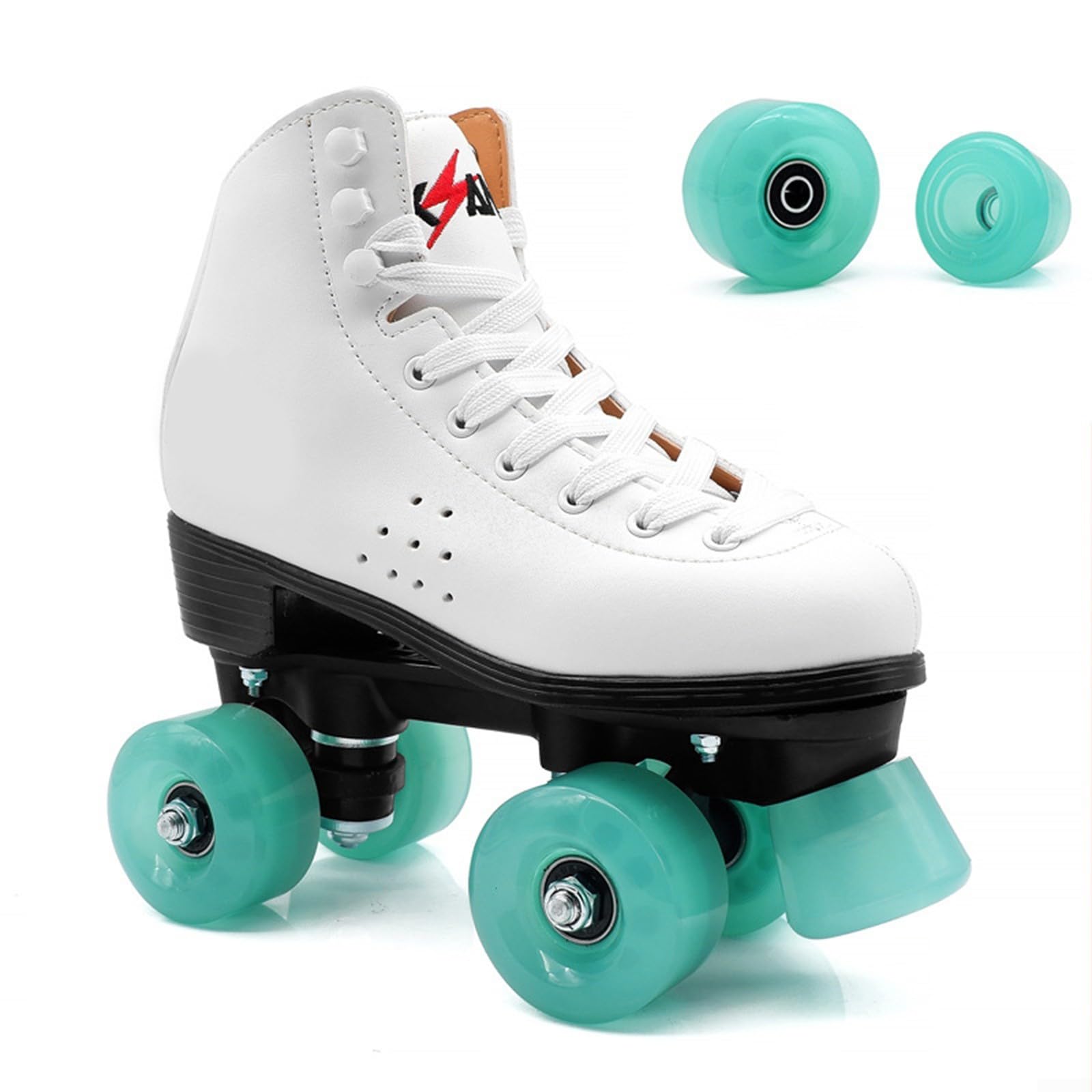 Skateboard-Räder, 58 x 32 mm, leises Kugellager, Violett, 8 Stück