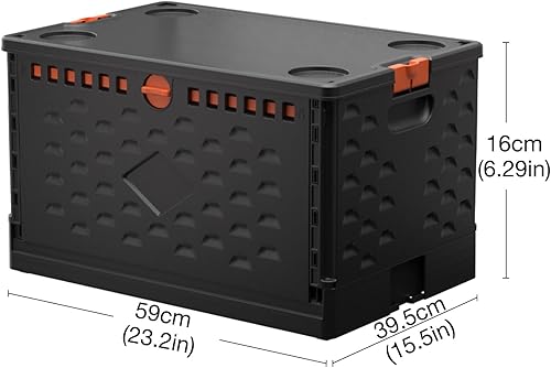 Miniatura 8 de Carro de mano plegable portátil, carrito de mano plegable con capacidad de 308 libras, mango telescópico, carrito utilitario plegable ligero y