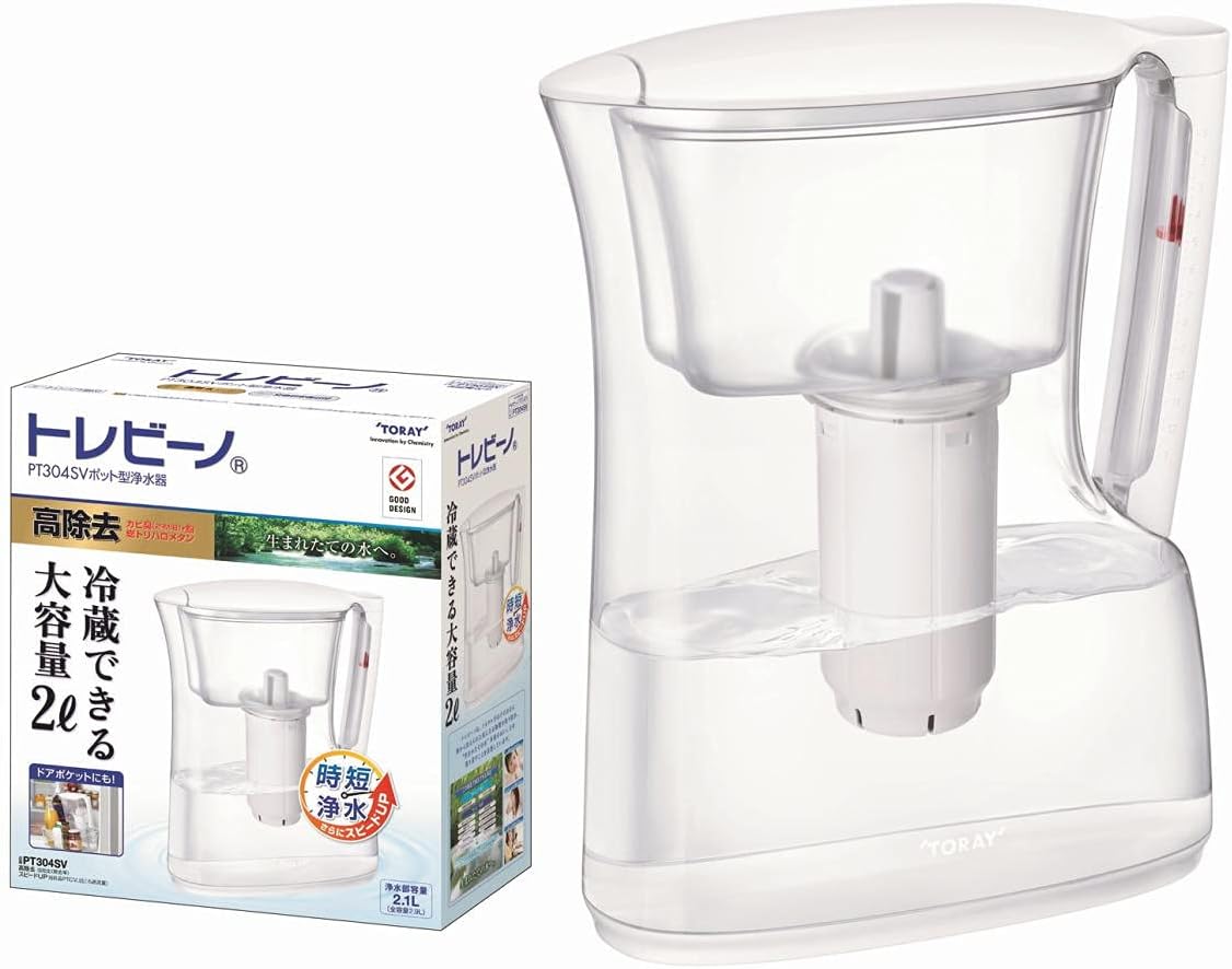 Toray Torebino type de pot purificateur d'eau 2.1L PT304SV