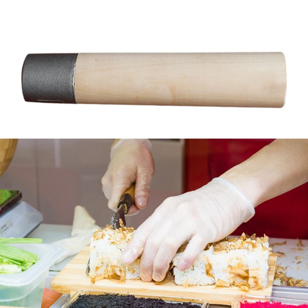 4x Manico per Da Cucina,Riparazione Fai Da Te,Impugnatura Comoda,Materiali per Artigianato,Manico per Riparazione,Manico per Sashimi