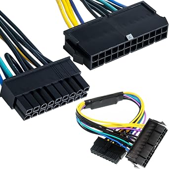 24 Pin to 18 Pin ATX PSU Power Adapter Cable, 24P to 18P ATX PSU Main Power Supply Cable for HP Z220 Z230 Z420 Z620 Workstation 33cm, 13in