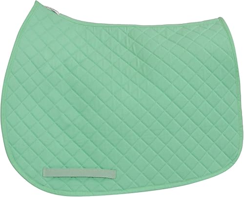 Miniatura 14 de TuffRider Basic Pony Saddle Pad – Diamond Quilted, Flannel Lined, Breathable Schooling Pad for Horses Hunter,Negro -,Borgoña,Deep Wisteria,Azul