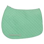 TuffRider Basic All Purpose Horse Riding Saddle Pad | Wither Relief Brushed Underside for Training and Competition - Mist Green