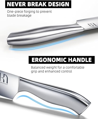 Miniatura 3 de Juego de cuchillos de cocina de alta calidad con bloque, 14 cuchillos japoneses de acero inoxidable de alto carbono para cocina, juego de cuchillos