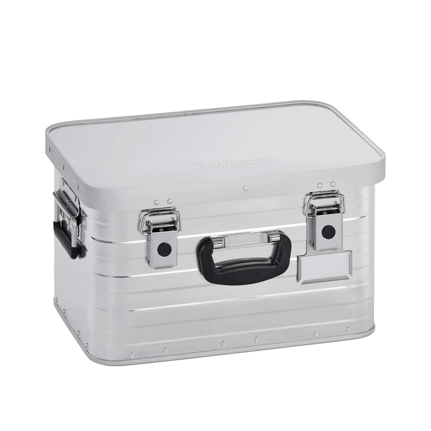 Caja de aluminio 29 litros para almacenamiento, transporte, herramientas, multiuso, color plata/plateado - Maleta Maletín