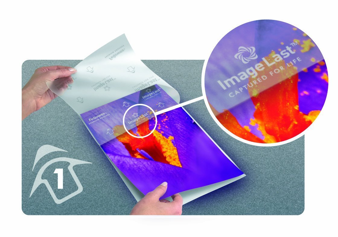 Fellowes ImageLast - Fogli per plastificatrice, 80 micron, formato DIN A4, 500 pezzi, colore: Trasparente