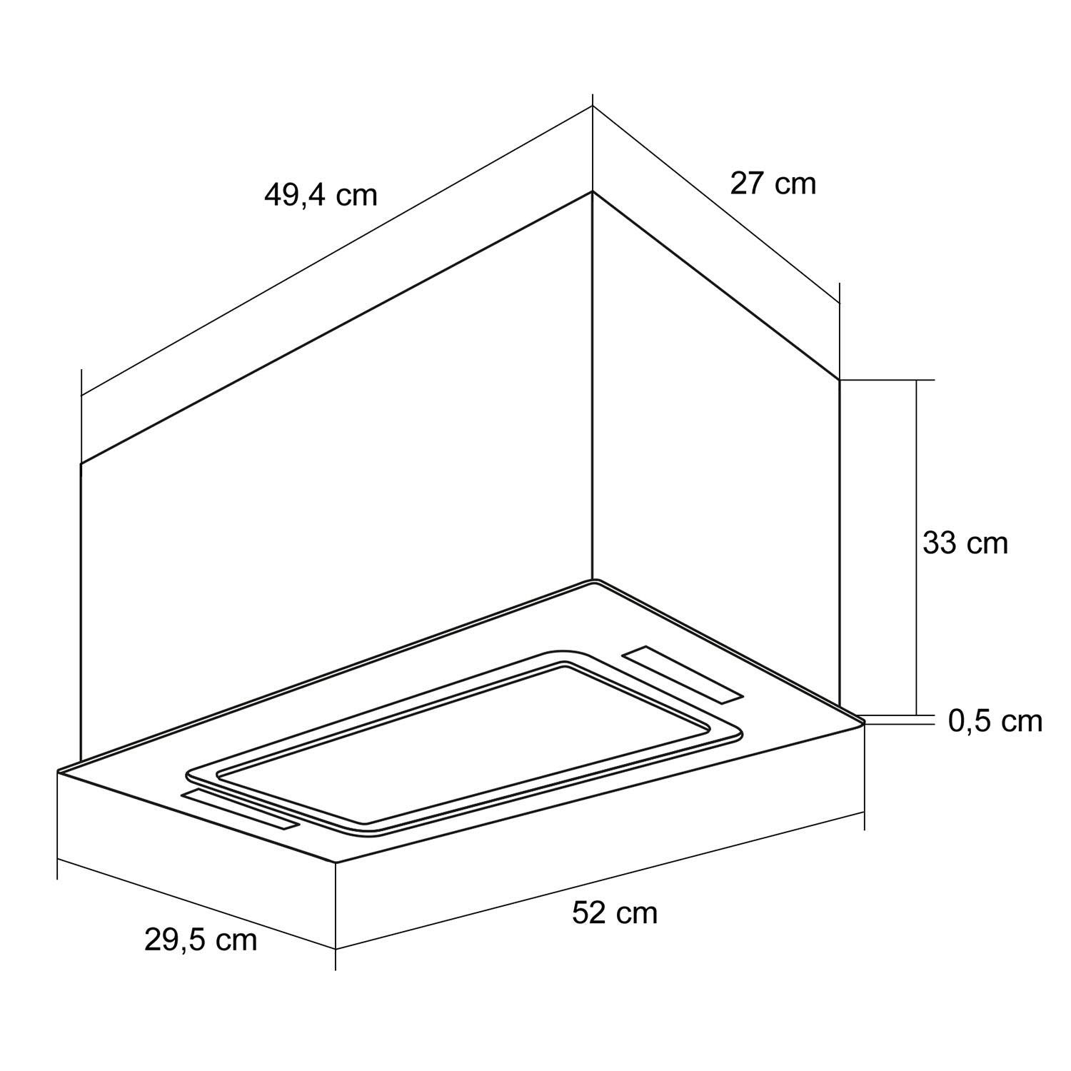 Klarstein Hektor Okap kuchenny do zabudowy - Okap kuchenny, Okap podszafkowy, Szerokość 52 cm, 190 W, Wydajność 467 m³/h, Panel dotykowy LED, Oświetlenie płyty, Timer, Szkło, biały