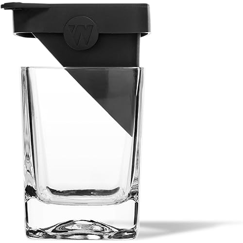 Corkcicle Whiskey Wedge - Premium Old Fashioned Glass with Silicone Ice Mold - For Bourbon, Scotch, & Spirits - Great Gift for Dad - Perfect for the Holidays - 9 oz