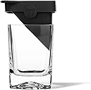 Corkcicle Whiskey Wedge - Premium Old Fashioned Glass with Silicone Ice Mold - For Bourbon, Scotch, & Spirits - Great Gift for Dad - Perfect for the Holidays - 9 oz