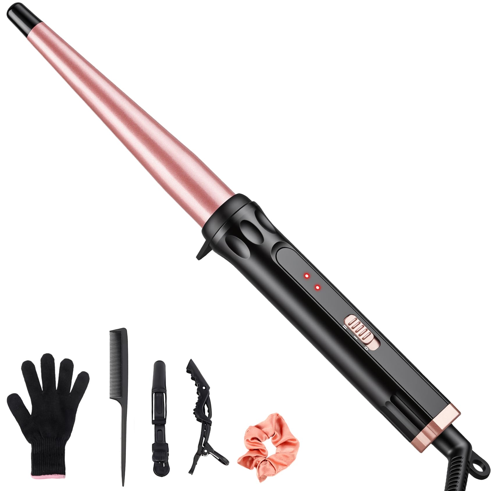 UNOBEY Hair Curling Iron, ½-1 Inch Tapered Curling Wand for Natural Curls