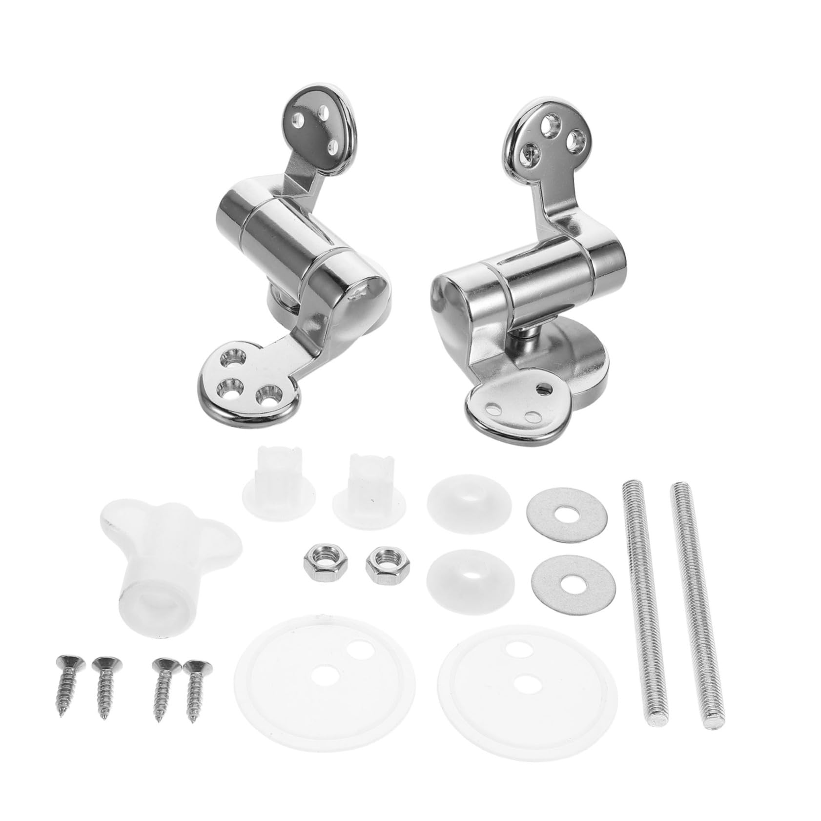 Charnière pour abattant de toilette fermeture douce et installation facile en lot de 2