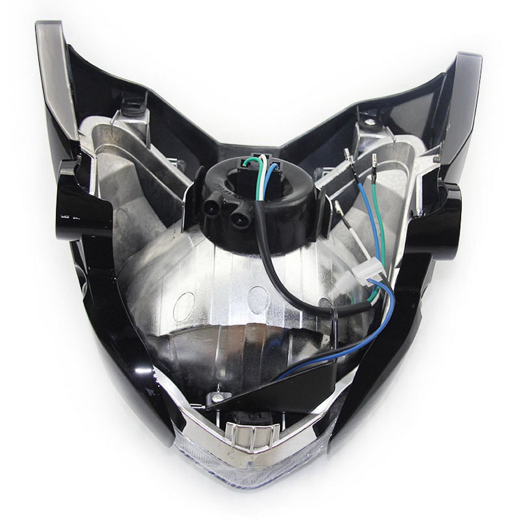 Homyl Tête de Fourche Plaque,Phare de Moto,Phare de Moto LED pour Yamaha - Noir