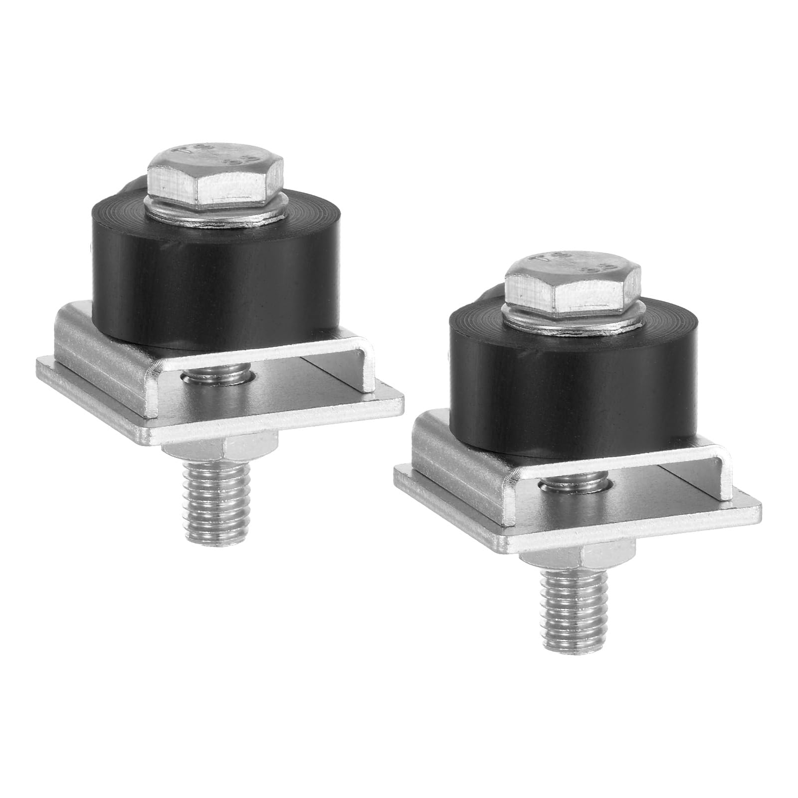 QUARKZMAN 2pz Carrello Rulli Ruote Limite Stabile Carrello Montaggio Posizionamento Carrello Tappo per 1-5/8" Ampio e Tutti 1-5/8" o Più Alto Montante Canale