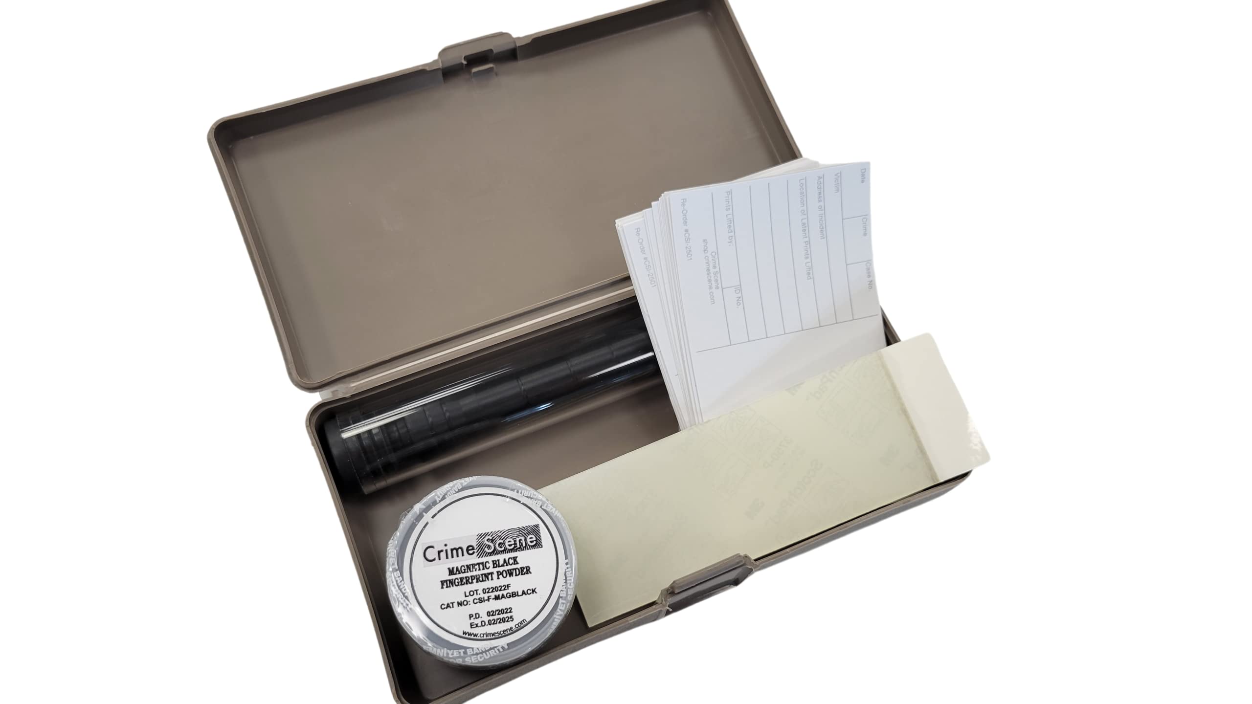 Crime Scene Magnetic Basic Latent Fingerprint Kit, Black