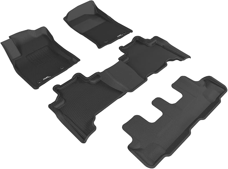 Tapete automotivo 3D MAXpider Kagu de borracha preto para Lexus GX460 2014–2023 – 1 unidade