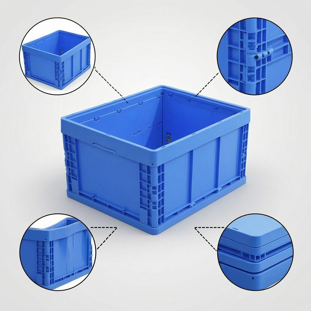 Caisse Stockage Pliable PP, 600-310 sans couvercle